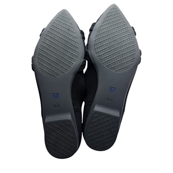 Rothy's Black Flats with Blue Accents - Picture 4 of 9